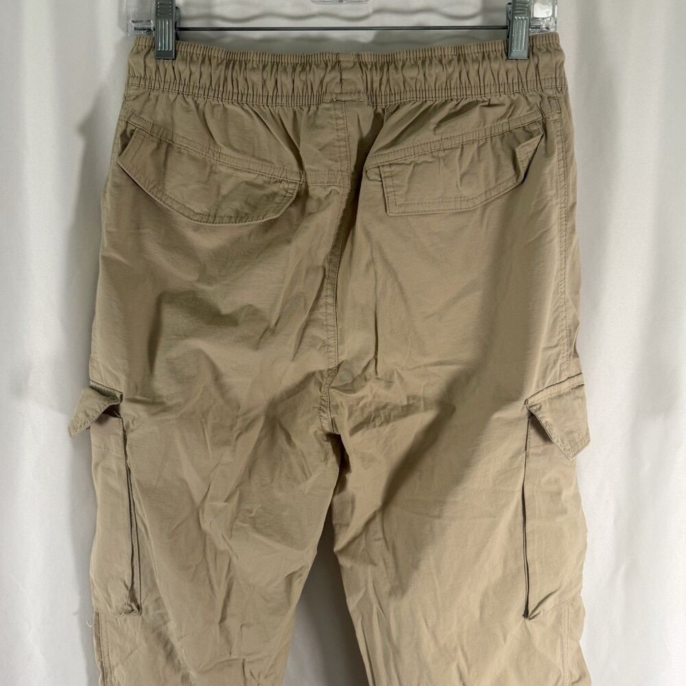 CSG Tactical Joggers Men's Medium Beige Drawstring Cargo Snap Pockets - Picture 4 of 9